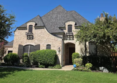 Roof replacement with Owens Corning Black Sable shingles on a home in DFW